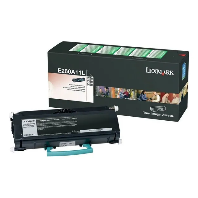 Tóner negro Lexmark E260a11l