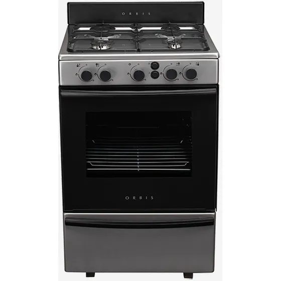 Cocina Orbis 55cm 858ap4m Acero Inox Luz Encendido Electroni Color Gris/acero