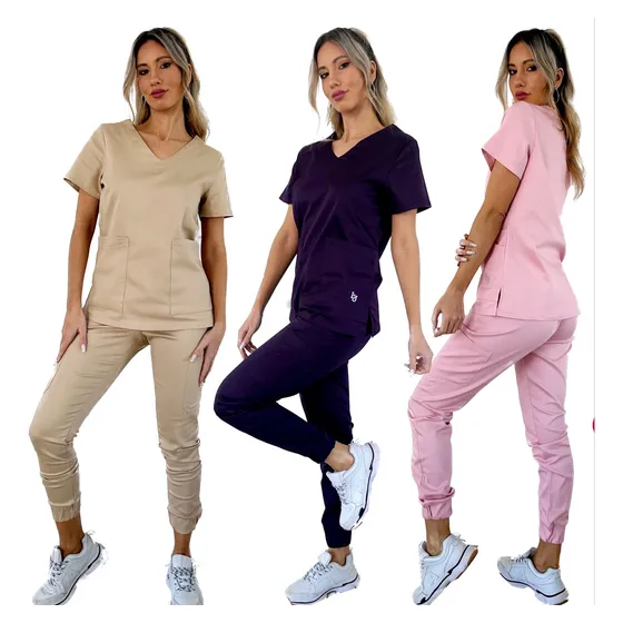 Ambo Cargo Dama Spandex Elastizado L Y J Uniformes