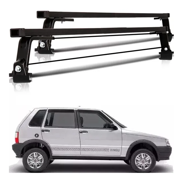 Rack De Teto Aço Fiat Uno 4 Portas 1993 94 95 Até 2012 2013