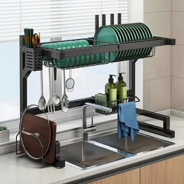 Escorredor De Louça Pratos Organizador Suspenso De Pia 65cm Escorredor De Louça Pratos Organizador Suspenso De Pia 65cm