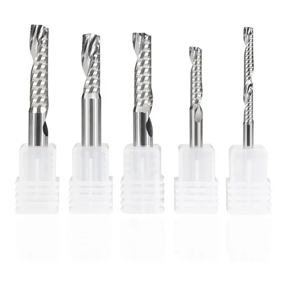 Fresa Recta 1 Flauta Para Corte Cnc - 3.175 X 15mm Acrílico