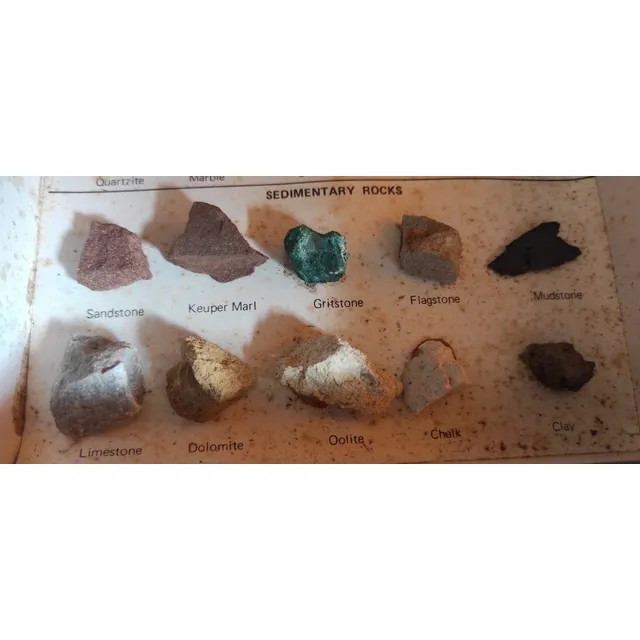 Rocas Piedras Sedimentarias Muestras 10 Piezas 