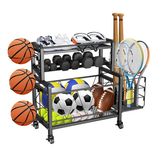 Estante Almacenamiento Para Gimnasio Casa Pelota Esterilla