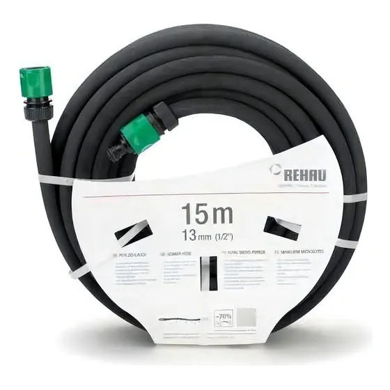 Manguera Riego Microgoteo 1/2 X 15 Mts. Con Kit Riego Accs. Color Negro