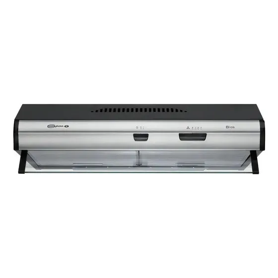 Purificador De Pared Extractor Cocina Spar Bios Duo 3781-b00 Color Negro/Acero