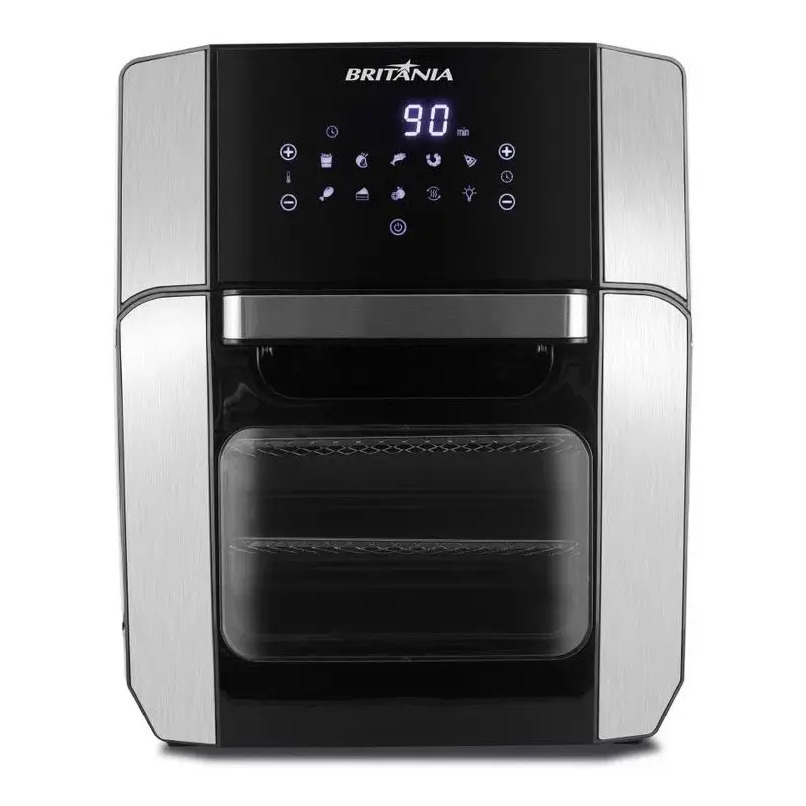 Fritadeira Air Fry Oven Bfr2100p 12 Litros 1800w Britânia Cor Preto Fritadeira Air Fry Oven Bfr2100p 12 Litros 1800w Britânia Cor Preto
