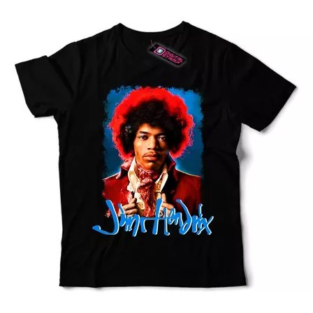 Remera Jimi Hendrix 13 Rock Premium Digital Stamp Dtg Print