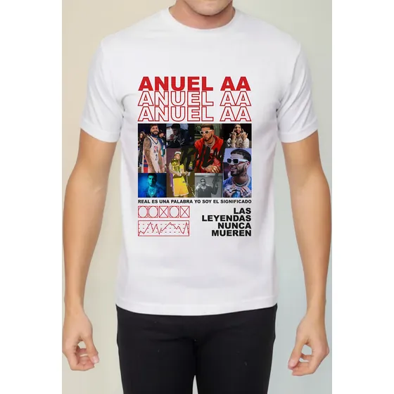 Remera Blanca De Anuel Aa