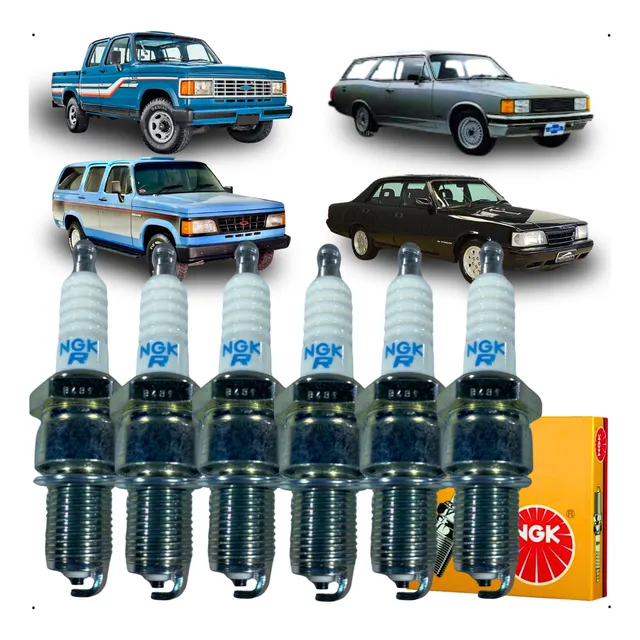 Jogo Vela Ignição Ngk Gm Opala Caravan Brasinca A10 A20