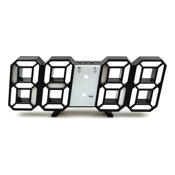 Relógio Digital Led 3d Criativo Para Casa