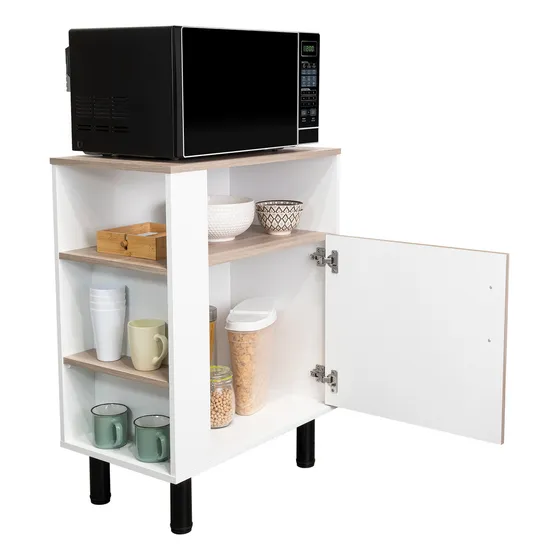 Mueble Microondas Blink 85x65,2x38,4 Rta Bardolino Blanco