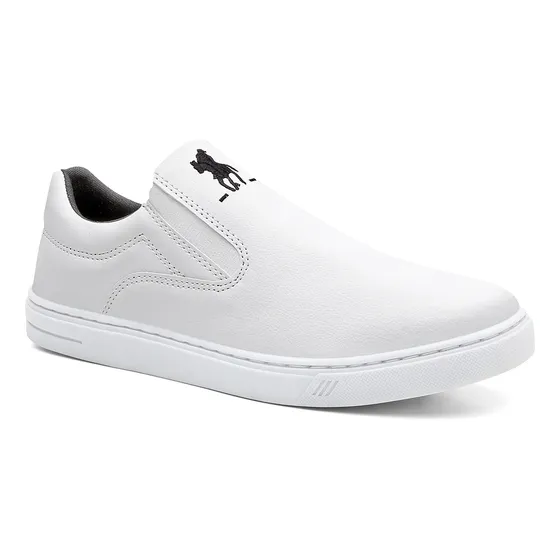 Tênis Casual Polo Plus Slip On Calce Fácil Sneaker Promoção