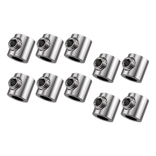 10 Abrazaderas De Cable De Acero Para Fijar Soportes, 10 Abrazaderas De Cable De Acero Para Fijar Soportes,