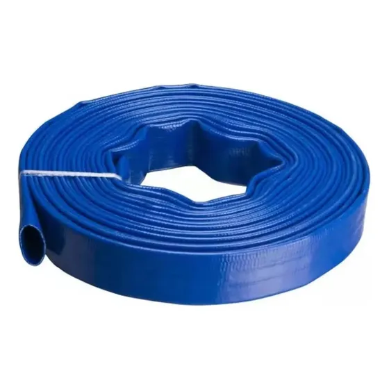 Mangueira 50 metros 1 Polegada Flat Chata Flexível Pvc Vinil Eurobombas Euroflex-m10 Cor Azul