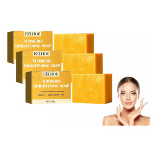 3×jabón De Cúrcuma Jabón Cúrcuma Para Blanquear La Piel Y B 3×jabón De Cúrcuma Jabón Cúrcuma Para Blanquear La Piel Y B