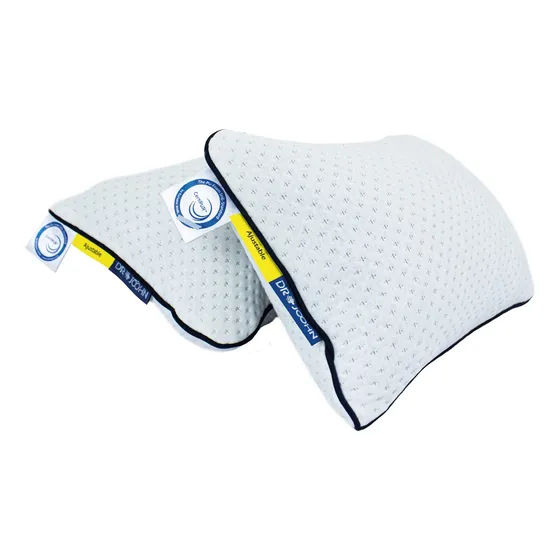 Almohada Drjoohn Memory Foam Nube Estándar 66cm X 20cm X 43cm Blanca Por 2 Unidades
