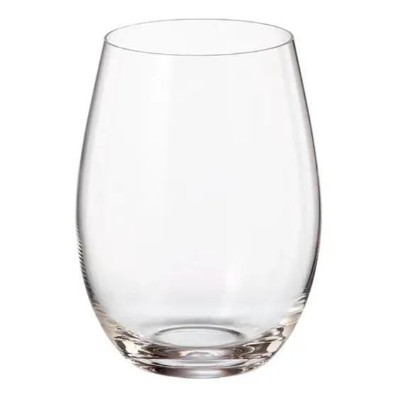 Vaso Copa Cristal Bohemia X12 Crystalite Mergus Color Transparente