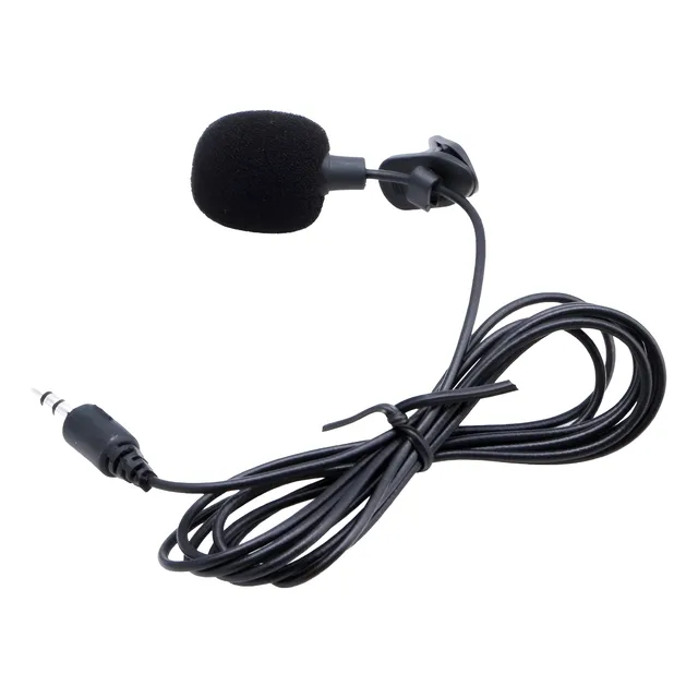 Microfono Solapero Con Clip Jack 3.5 Celular Laptop Pc Color Negro
