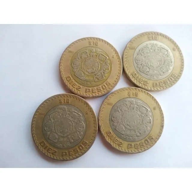 Moneda $10 Pesos Año 2007  Error De Acuñamiento De Grafila 