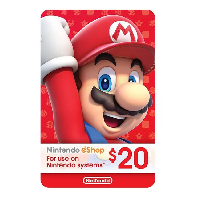 Nintendo Switch 3ds Eshop 20 Usd Codigo Digital Para Juegos