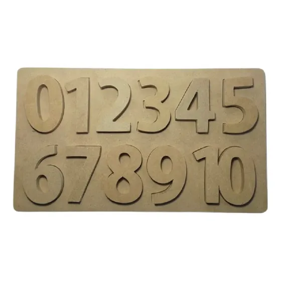 Encastre Rompecabezas Didáctico Números Madera Montessori