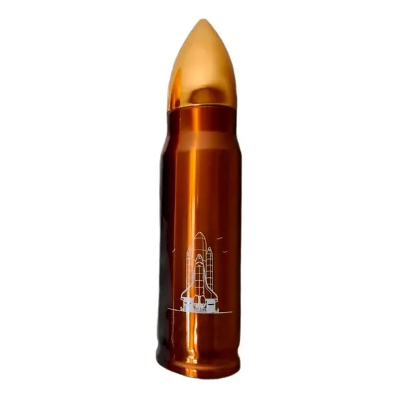 Termo Proyectil Misil Bala Con Dosificador 500ml Pt-0096
