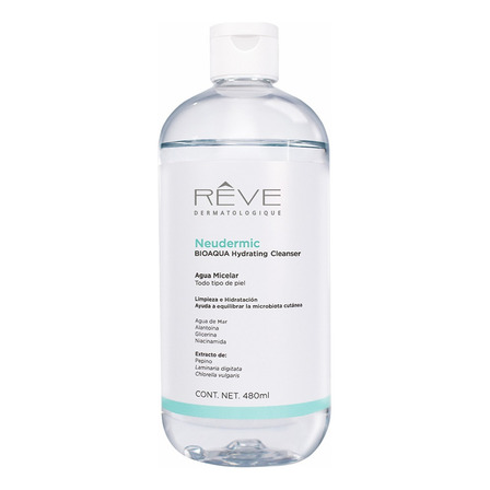 Neudermic Bioaqua Hydrating Cleanser Agua Micelar - 480 Ml Neudermic Bioaqua Hydrating Cleanser Agua Micelar - 480 Ml