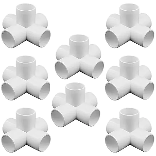 Conector De Codo Anptght 3/4 En T De Pvc, 5 Vías, Para Muebl