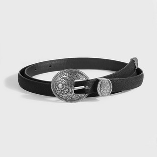 Cinto Fino De Couro De Estilo Ocidental Com Fivela Esculpida Cinto Fino De Couro De Estilo Ocidental Com Fivela Esculpida