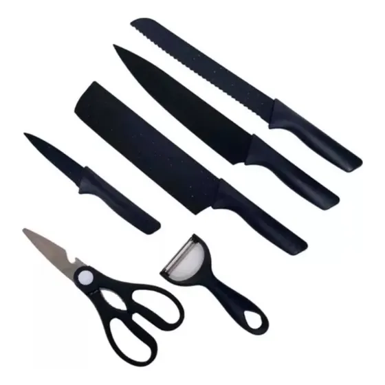 Set Juego Cuchillos 6 Piezas Kit De Cuchillos Para La Casa