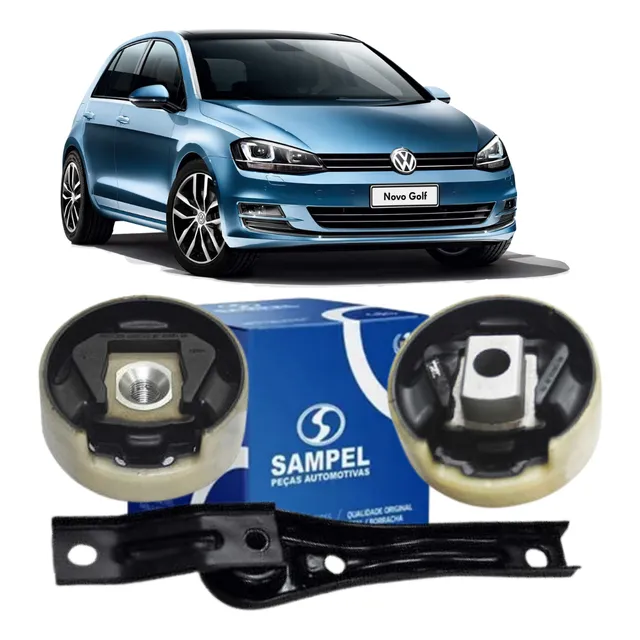 Kit 3 Coxim Inferior Câmbio Golf 1.4 Tsi 2014 2015 2016 2017