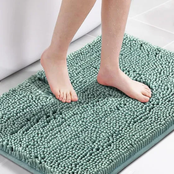 Tapete Baño Antideslizante Felpilla Lujo Ultra Suave Lavabl
