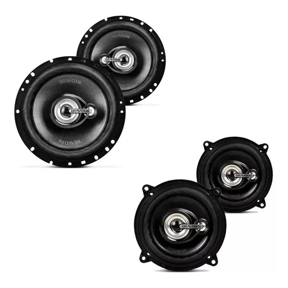 4 Alto Falantes Para Portas Dianteiras + Traseiras 220 Wrms
