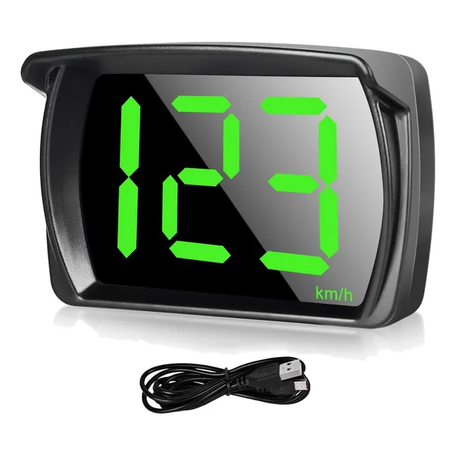 Velocímetro Hud Gps Medidor De Velocidad Digital Kmh Por Gps