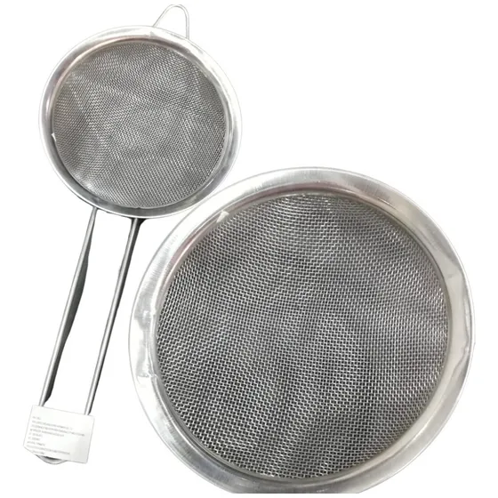 Colador Tamiz De Malla En Acero Inoxidable De 20cm