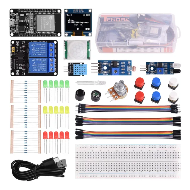 Kit Electronica Esp32 Wifi Oled Compatible Con Uno R3