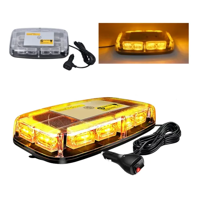 Torreta 48 Led Ambar Tipo Patrulla Codigos Emergencia