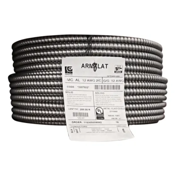 Cable Armalat 2+1 Cal. 12 Latincasa Arm. Aluminio 76.2 M.