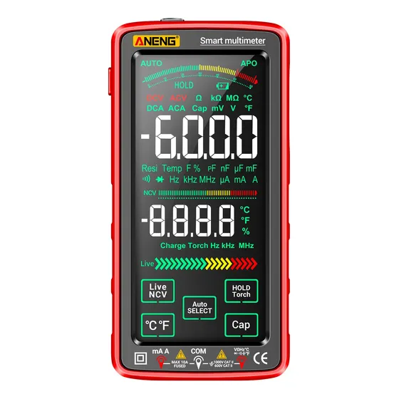 Tester Multimetro Digital Capacimetro, Con Modo Smart Autom.