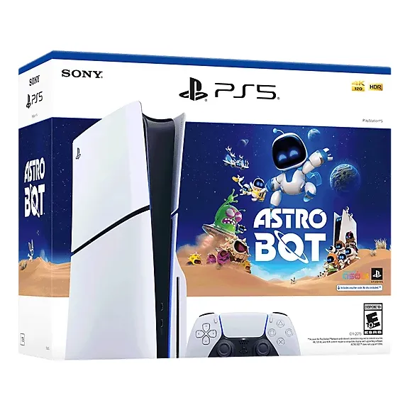 Consola Ps5 Slim Con Lectora + Astrobot Blanco
