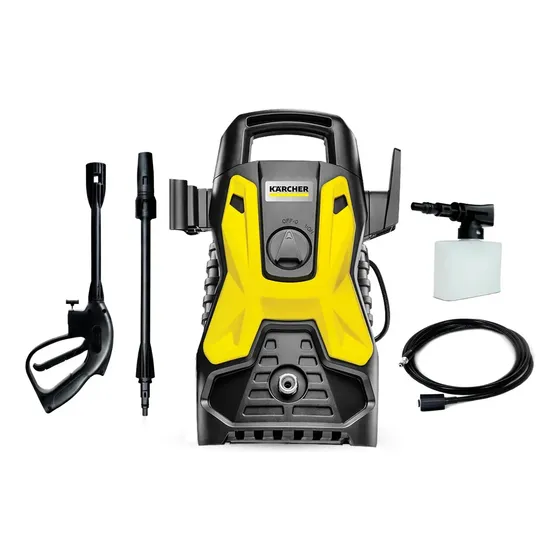 Lavadora De Alta Pressão Kärcher Prática Black 1500 Psi 1400w 300l/h Com Aplicador De Detergente E L