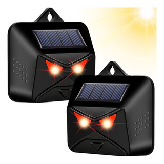 2x Repelente Solar Noturno De Animais Afasta Cobra Gato E Ca 2x Repelente Solar Noturno De Animais Afasta Cobra Gato E Ca