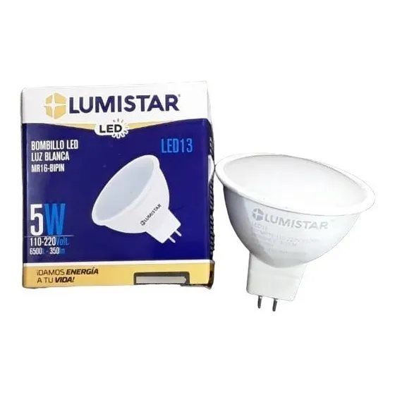 Bombillo Led 5w Ojo De Buey Luz Blanca Lumistar X2und