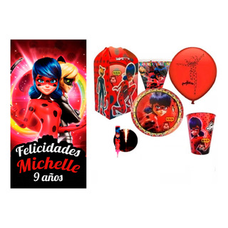 Ladybug Kit 20 Niños Fiesta Party Ladybug Catnoir Fiesta Ladybug Kit 20 Niños Fiesta Party Ladybug Catnoir Fiesta