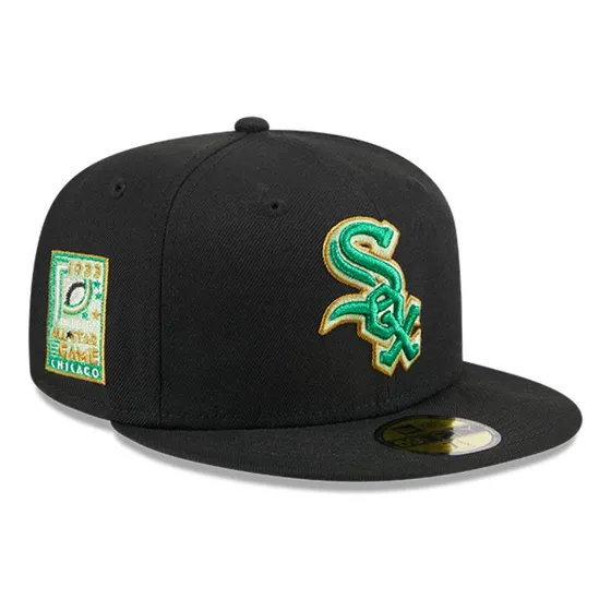 Gorra 59fifty Chicago White Sox Metallic Green Black
