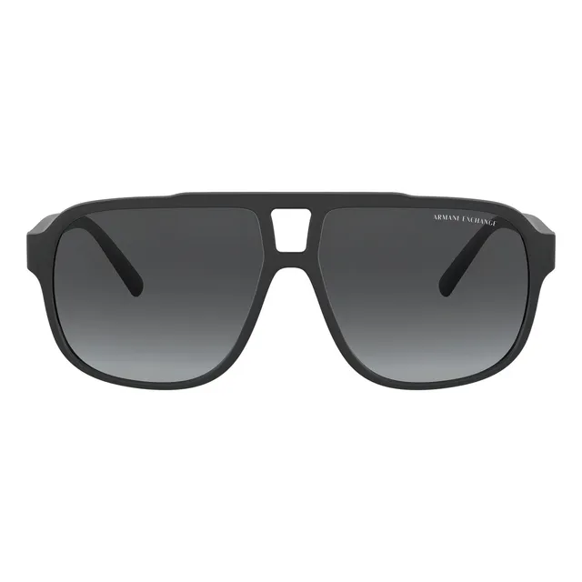 Lentes De Sol Gris Armani Exchange Color De La Lente Negro Color De La Varilla Negro Color Del Armazón Negro