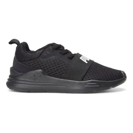 Tênis Infantil Wired Run Puma Preto Microfuros 31