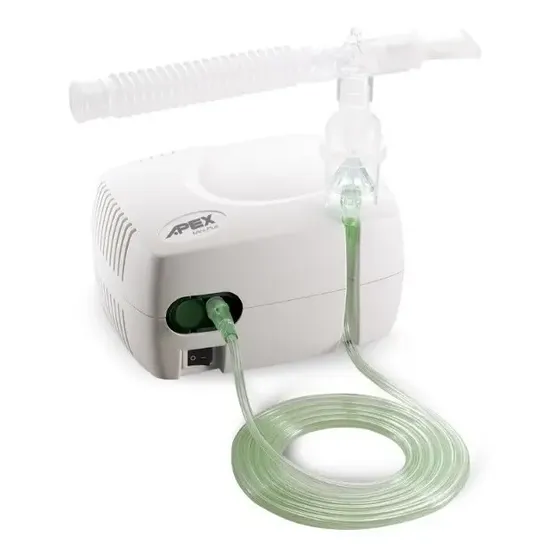 Nebulizador Pistón Apex Mini Plus Blanco Con Accesorios Incluidos