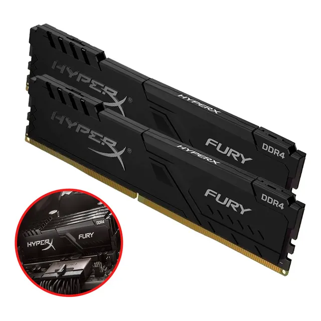 Memoria Ram Kingston Fury 8gb Ddr4 3200mhz Negro